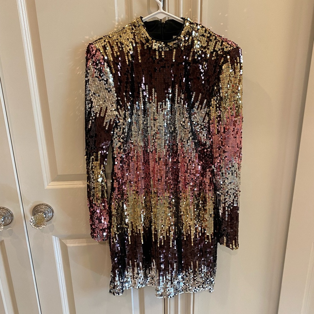 APRICOT Sequin Embellished Dress